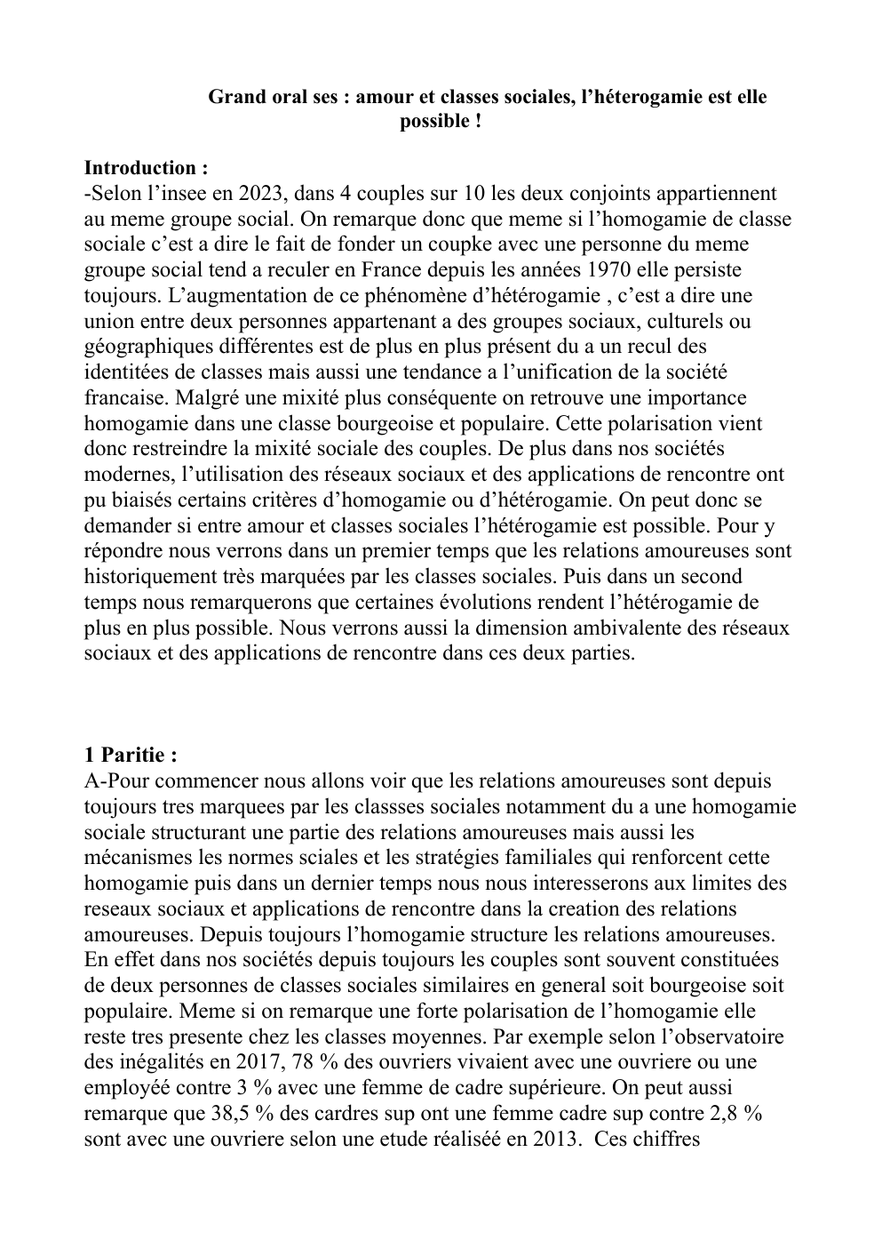Prévisualisation du document amour et classes sociales l'hétérogamie est elle possible