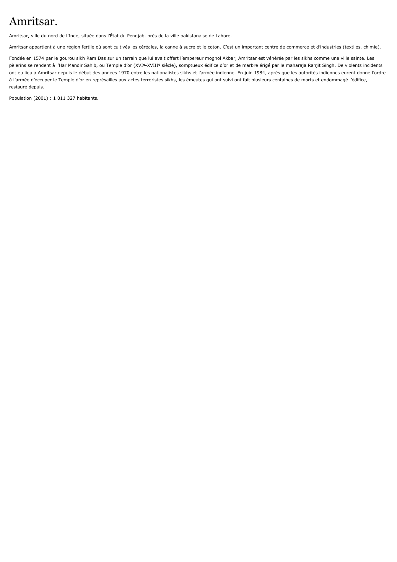 Prévisualisation du document Amritsar.