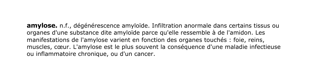 Prévisualisation du document amylose.