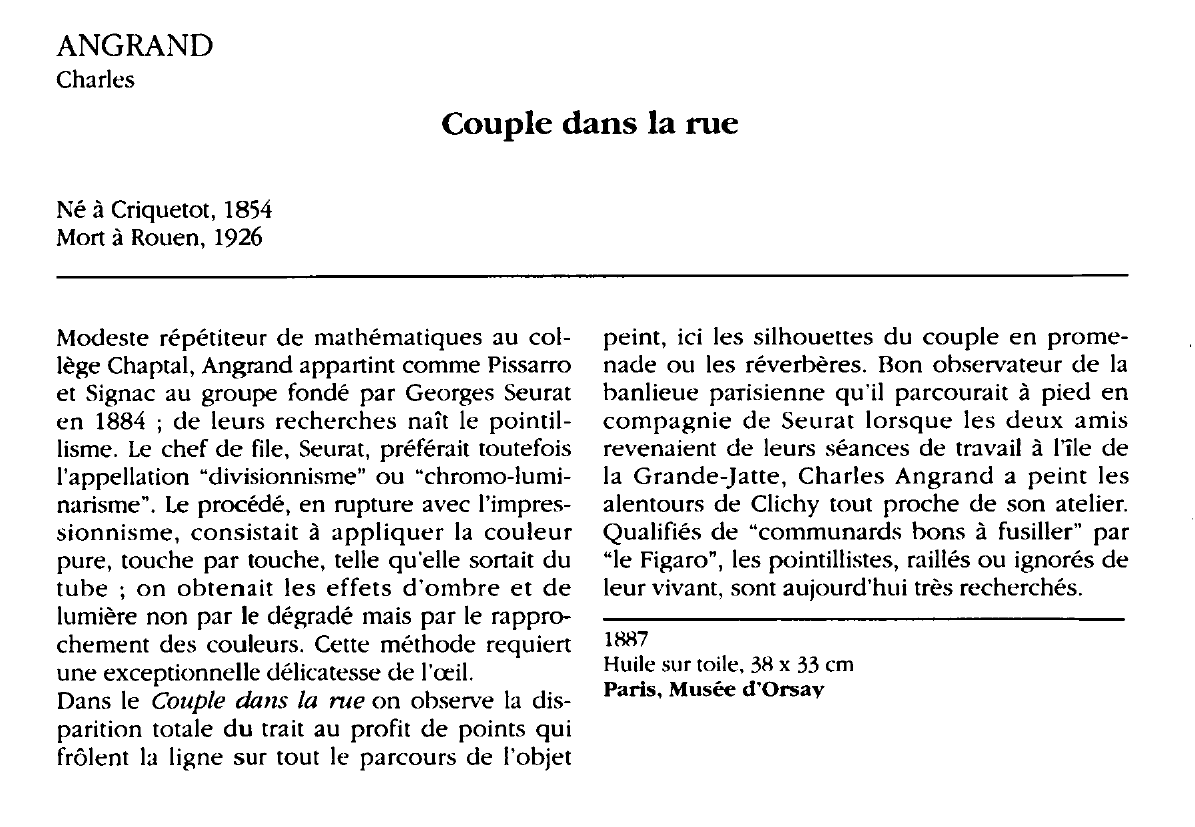 Prévisualisation du document AN GRAND Charles : Couple dans la rue