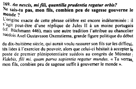 Prévisualisation du document An nescis, mi fili, quantilla prudentia regatur orbis?