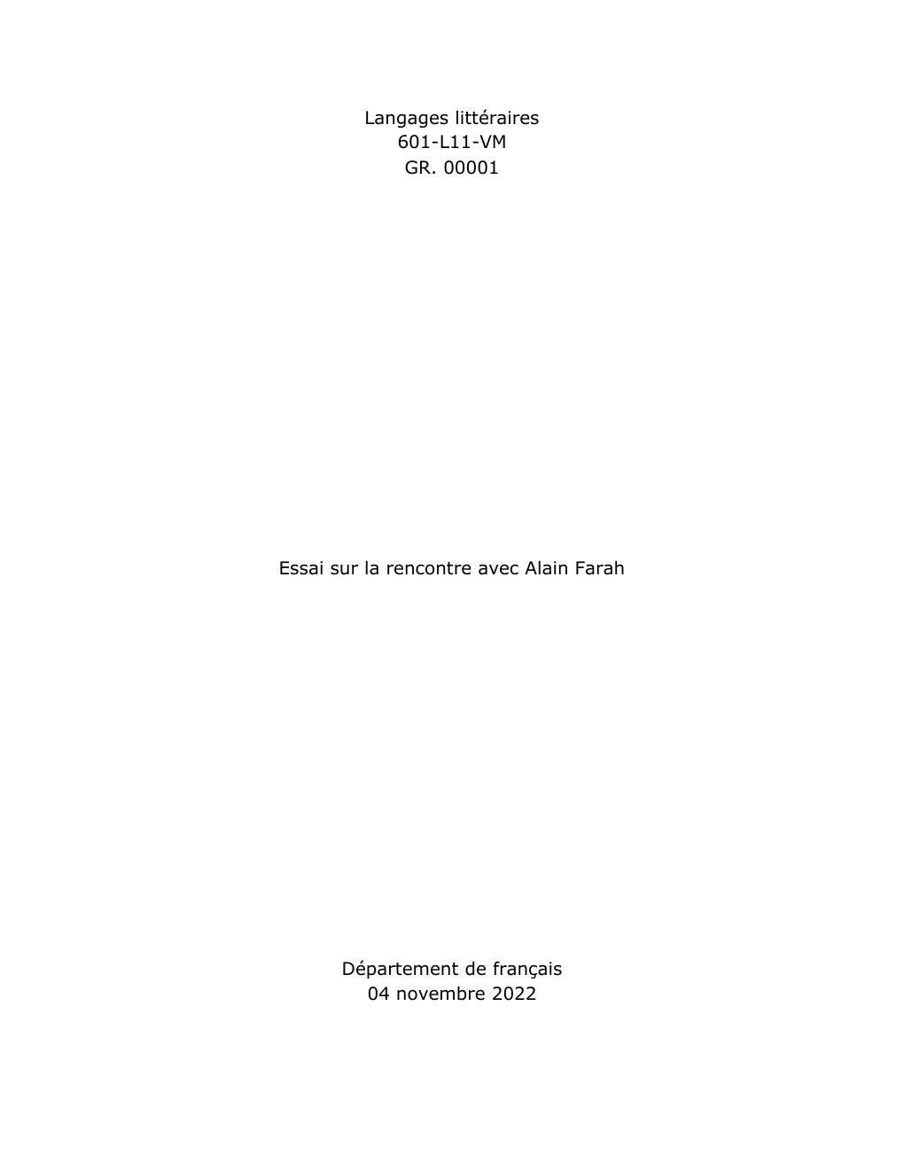 Prévisualisation du document Analyse Alain Farah