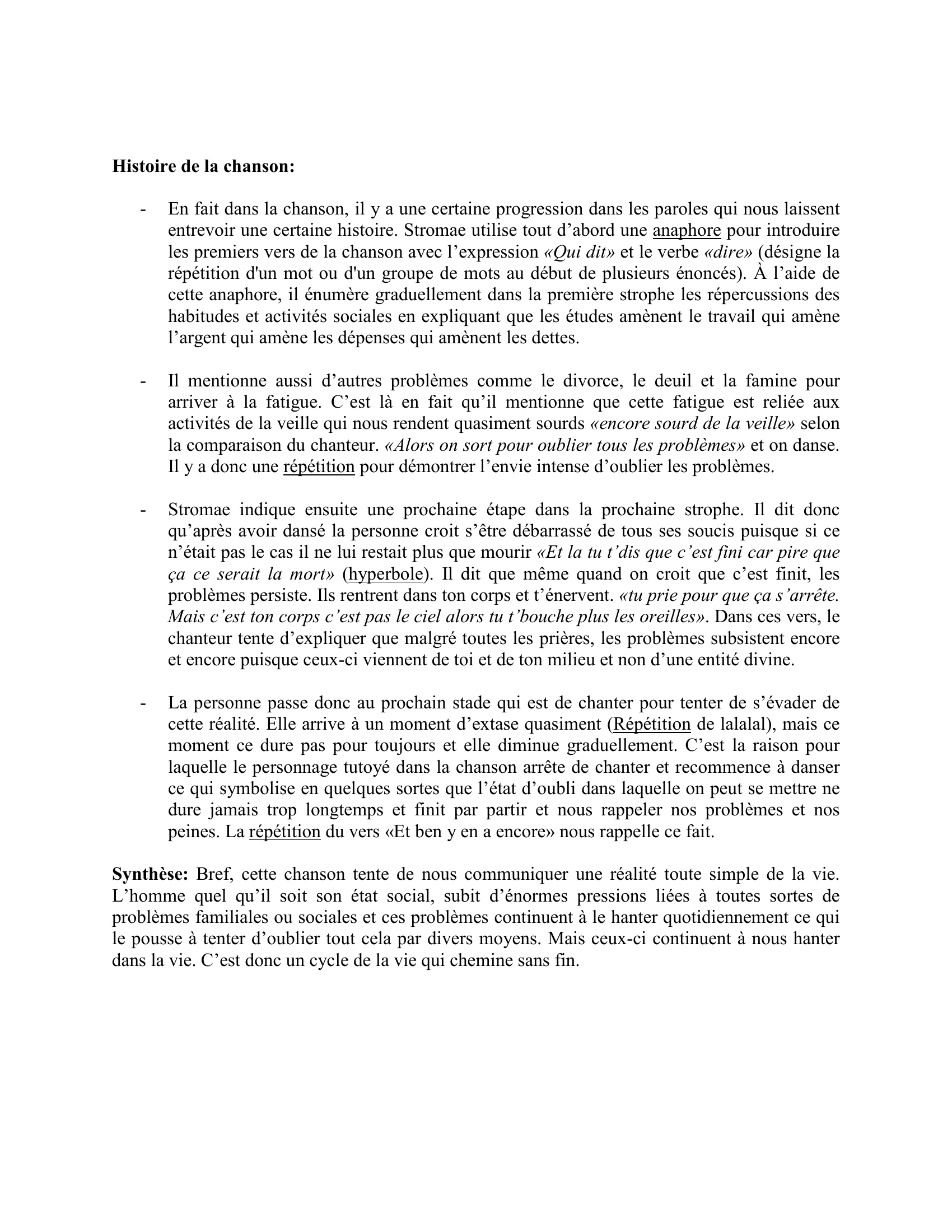 Prévisualisation du document Analyse de  «Alors on danse par Stromae »