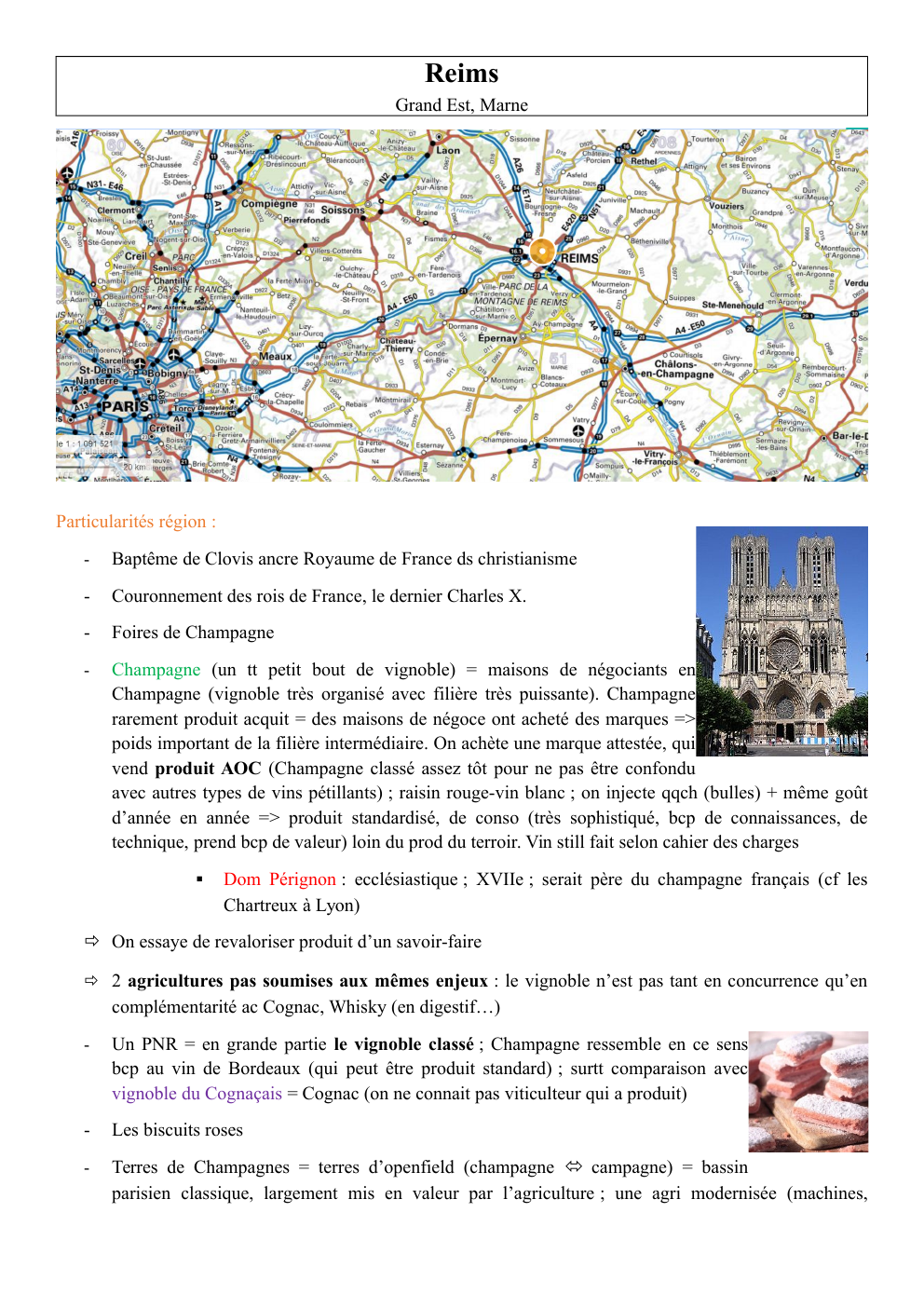Prévisualisation du document Analyse de carte de Reims