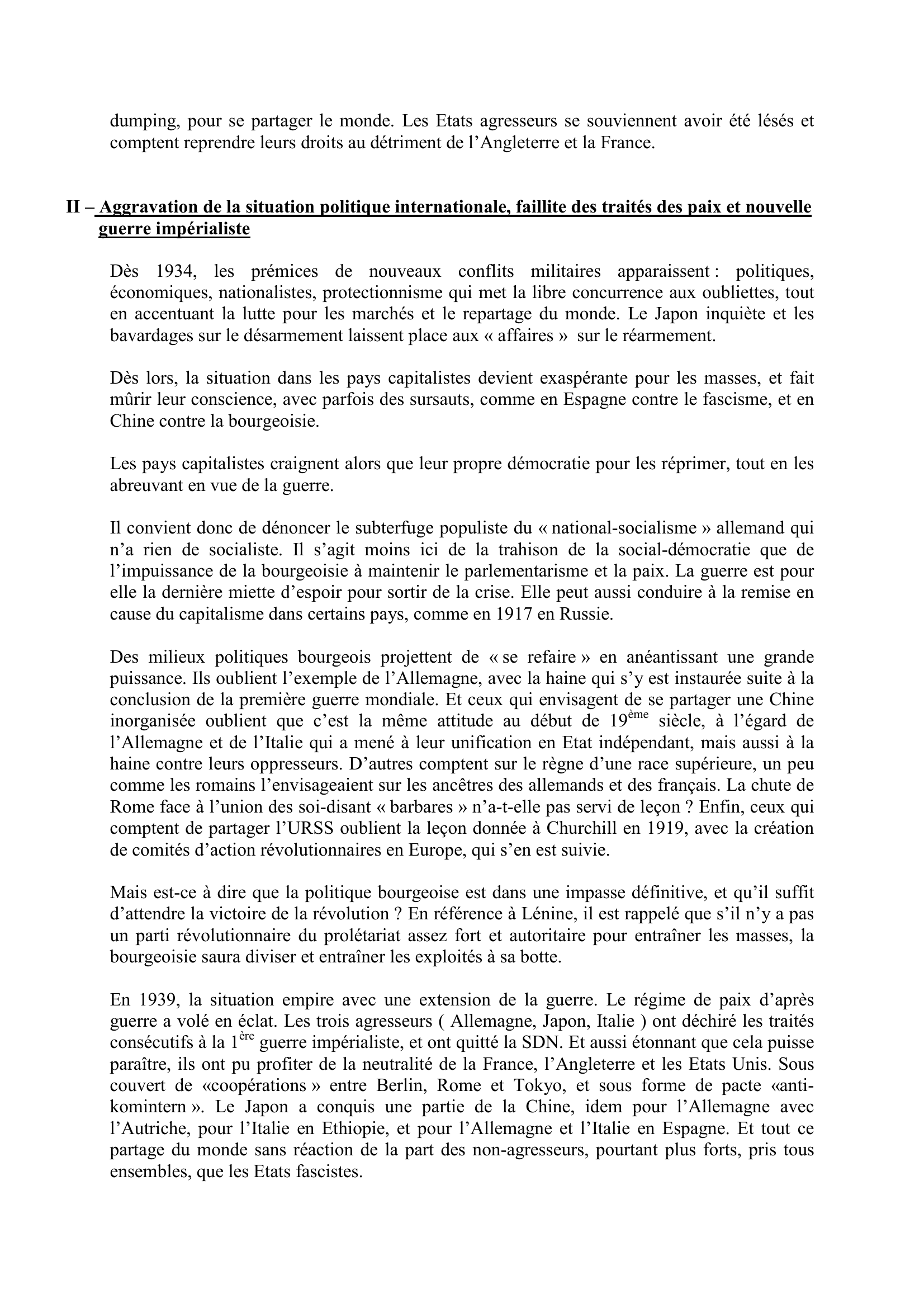 Prévisualisation du document ANALYSE   DE LA GRANDE CRISE DES ANNEES 30 PAR STALINE