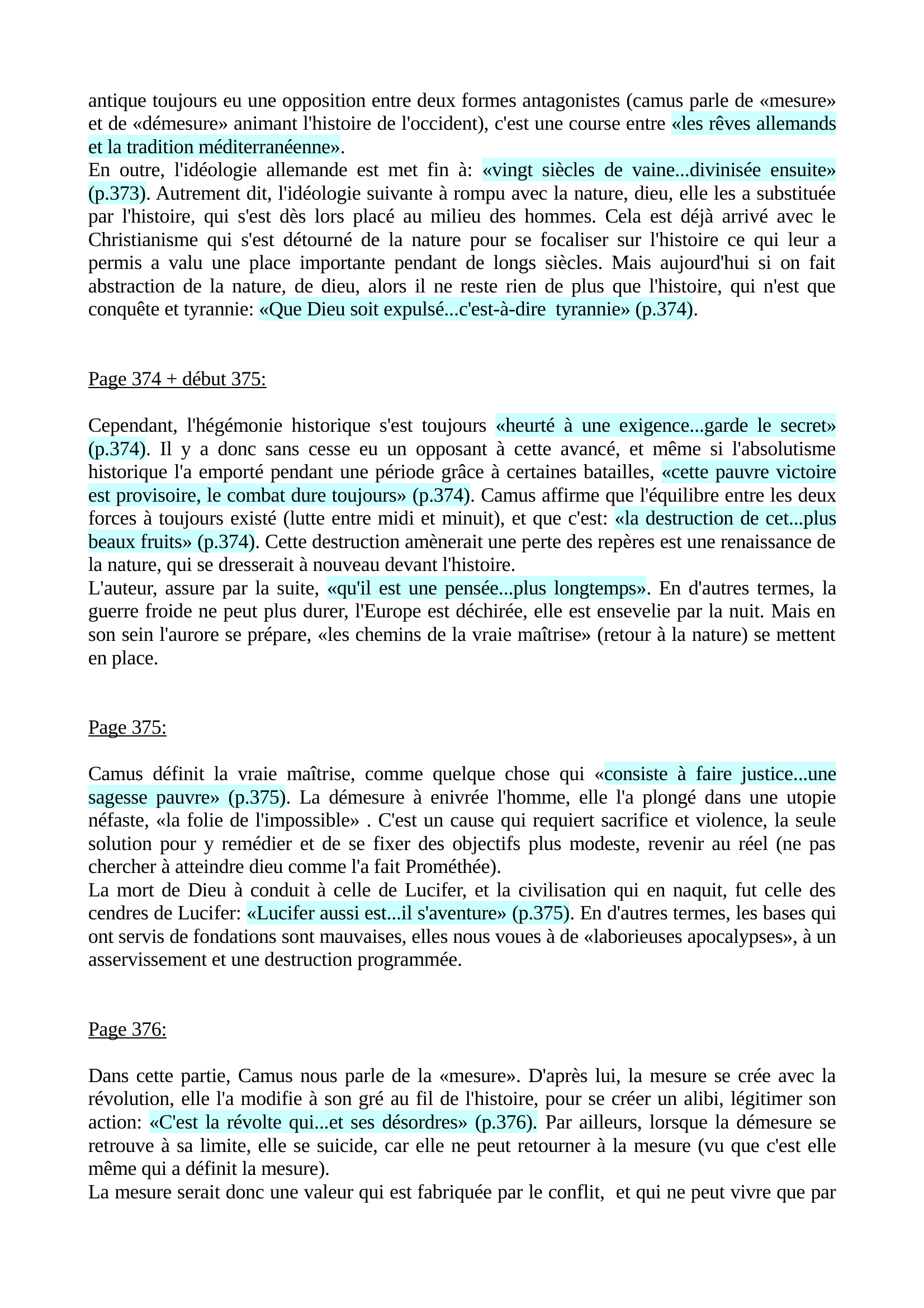 Prévisualisation du document analyse de la pensée de midi dans l'homme révolté de camus