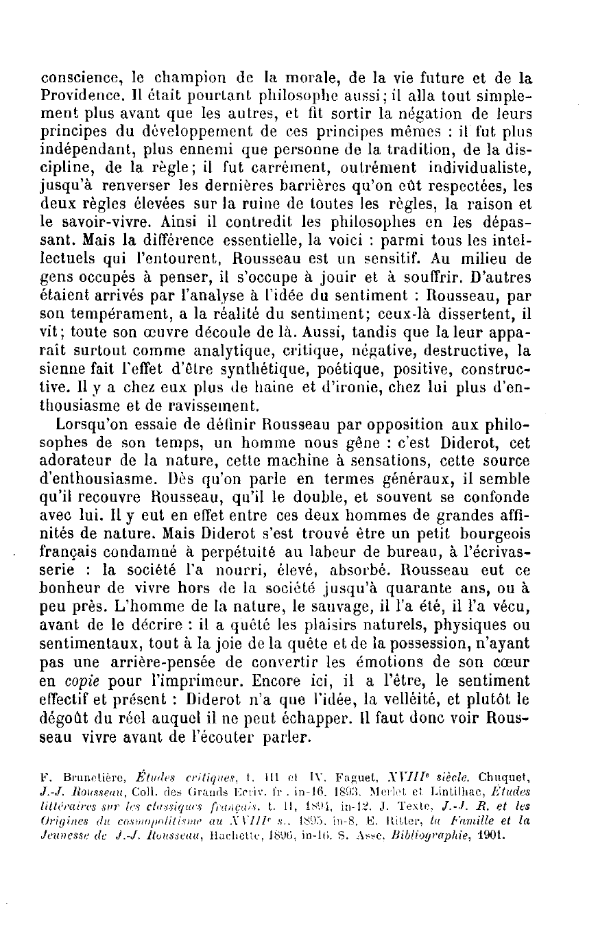 Prévisualisation du document ANALYSE DE L'OEUVRE DE JEAN-JACQUES ROUSSEAU