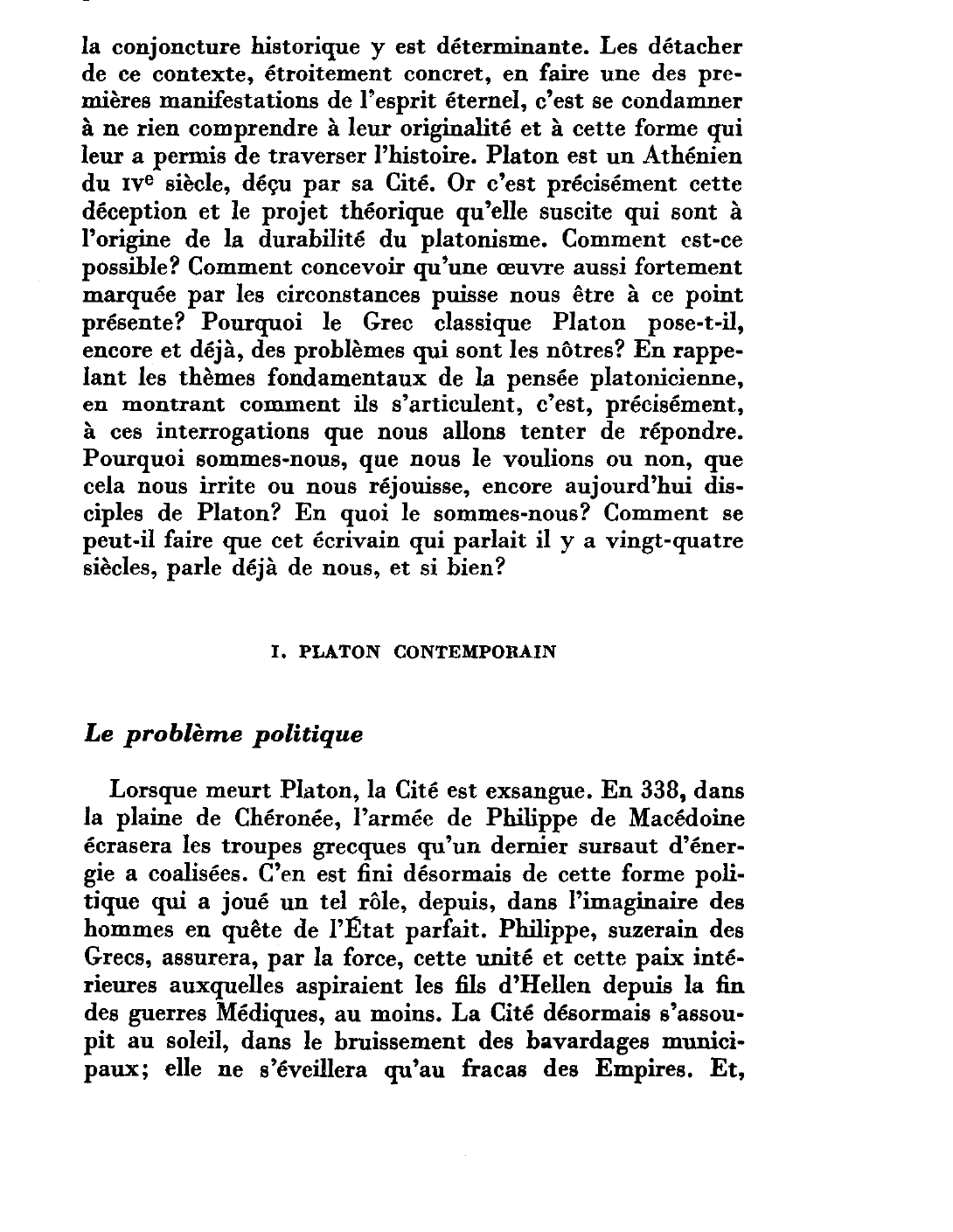 Prévisualisation du document Analyse de l'oeuvre de Platon
