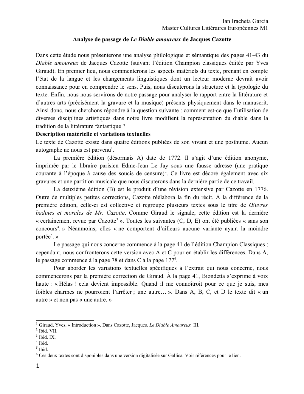 Prévisualisation du document Analyse de passage de Le Diable amoureux de Jacques Cazotte