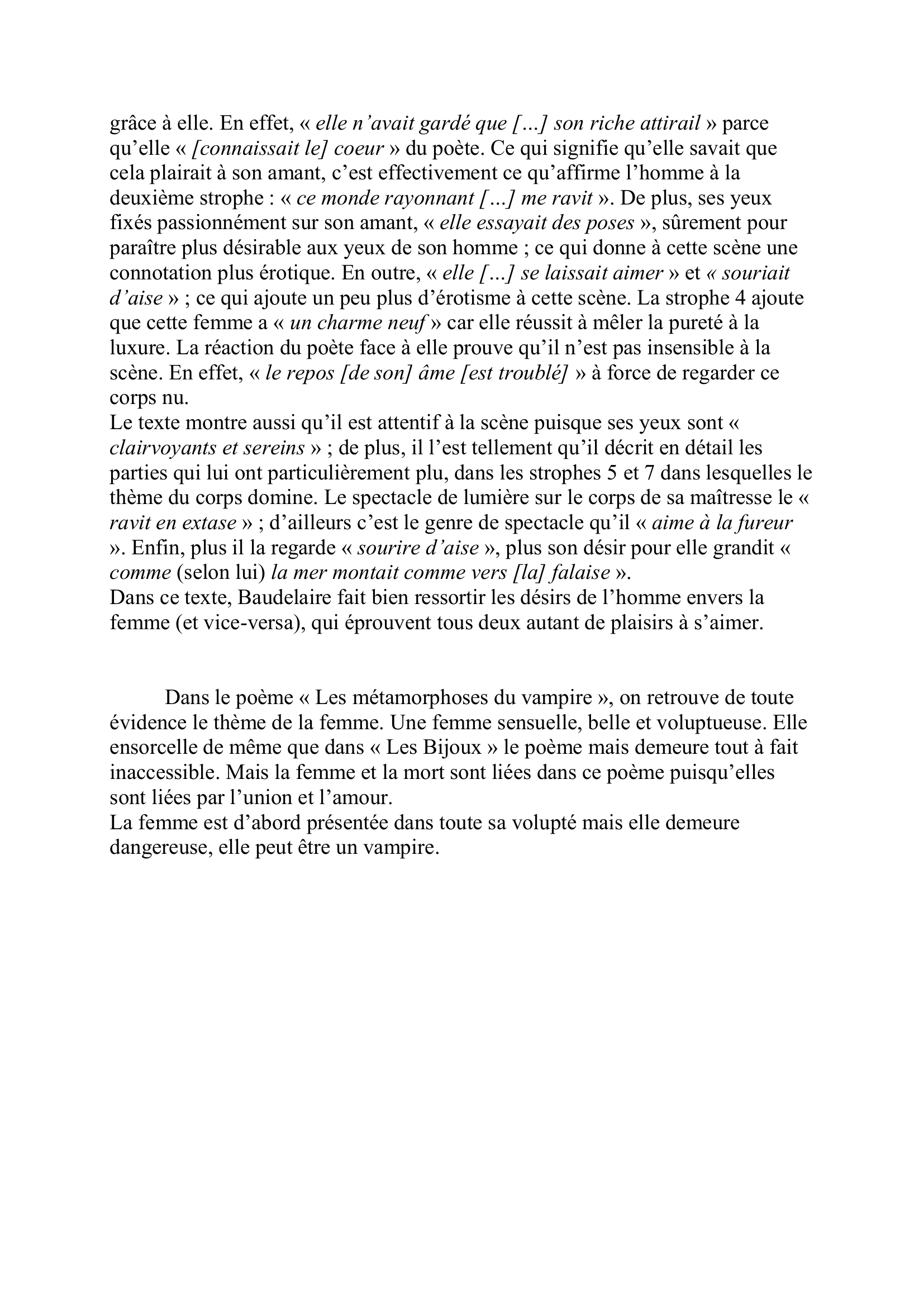 Prévisualisation du document Analyse des Fleurs du mal de Charles Baudelaire