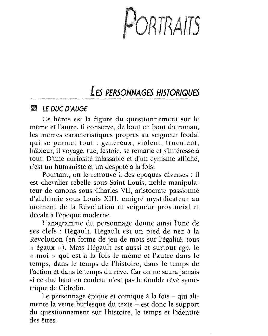 Prévisualisation du document Analyse des personnages: Raymond Queneau : Les fleurs bleues