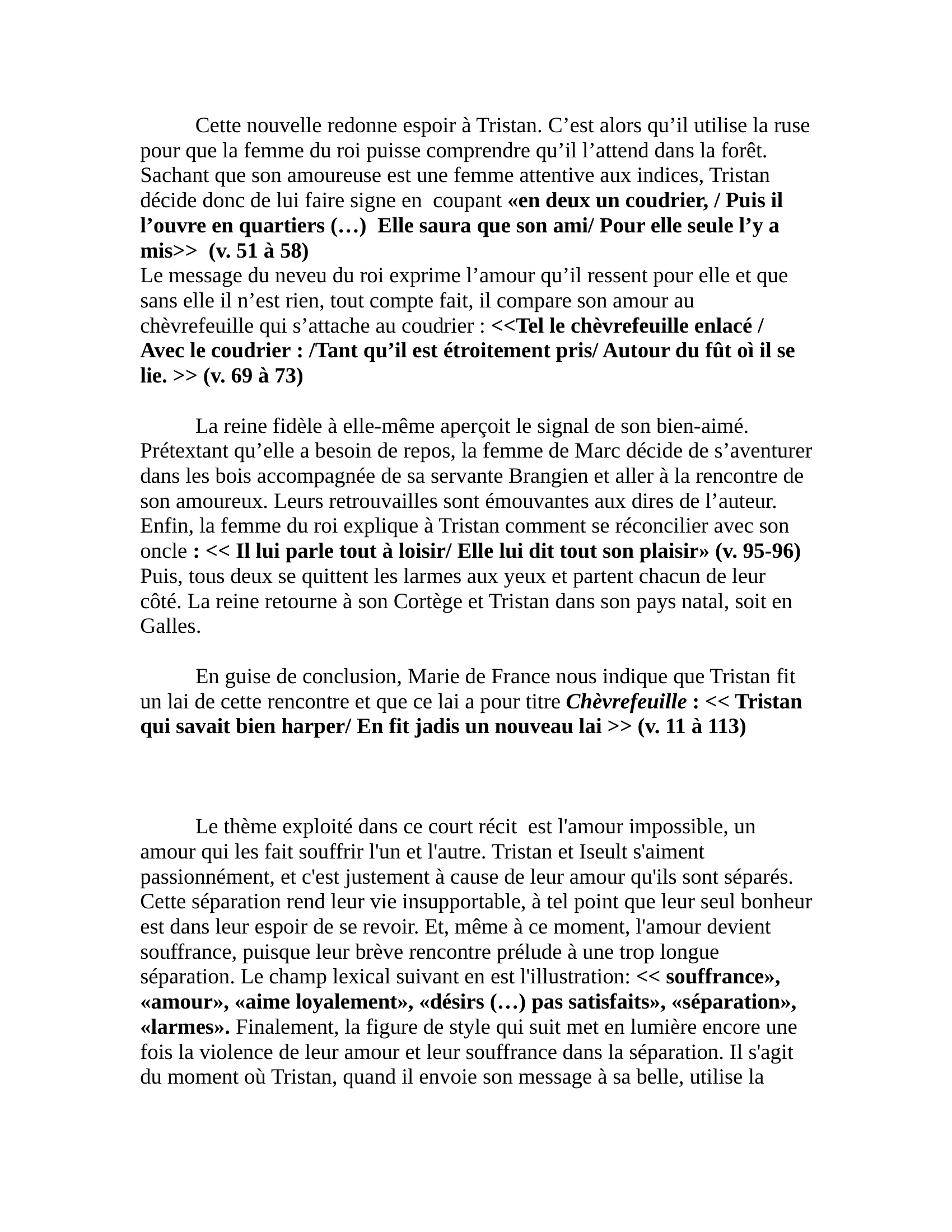 Prévisualisation du document analyse du Chèvrefeuille