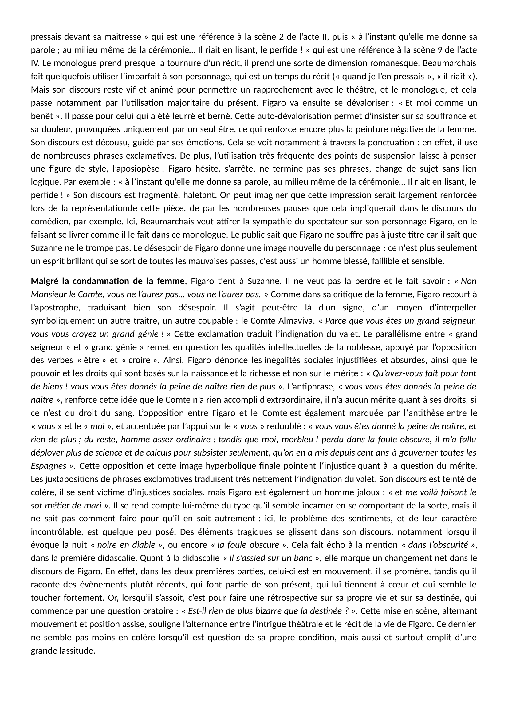Prévisualisation du document analyse du monologue de Figaro
