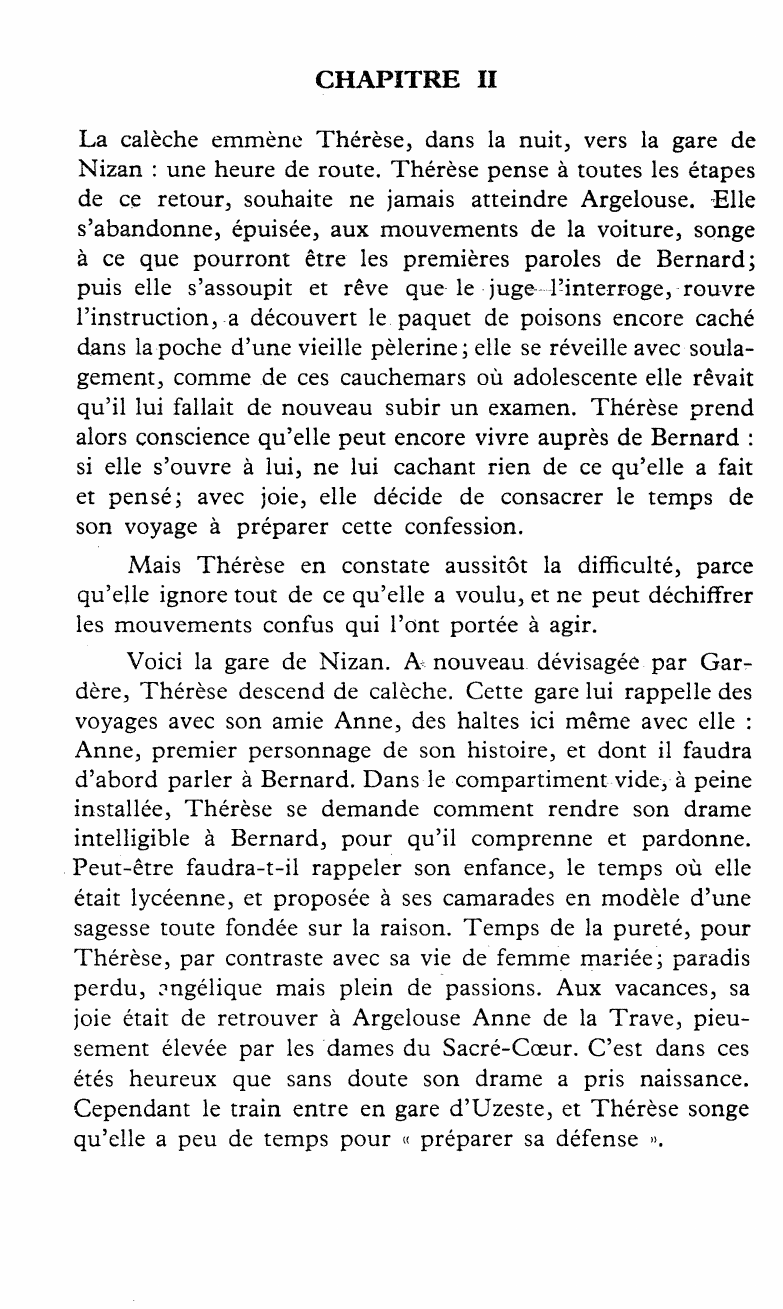 Prévisualisation du document Analyse du roman - THÉRÈSE DESQUEYROUX de MAURIAC
