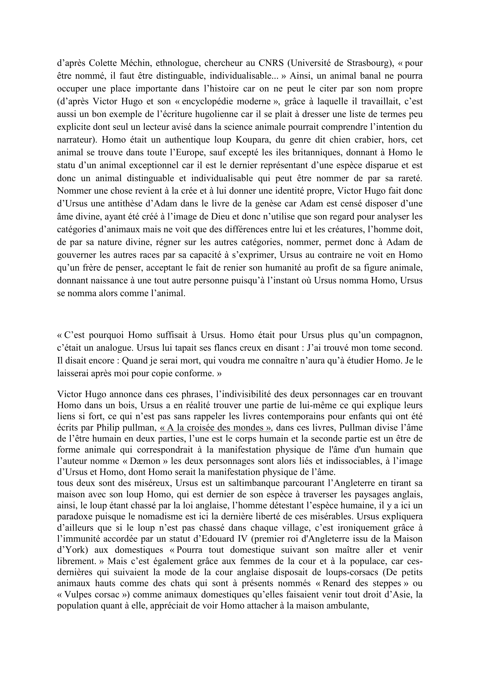 Prévisualisation du document Analyse d'Ursus et Homo, personnages de Victor Hugo dans L'homme qui rit