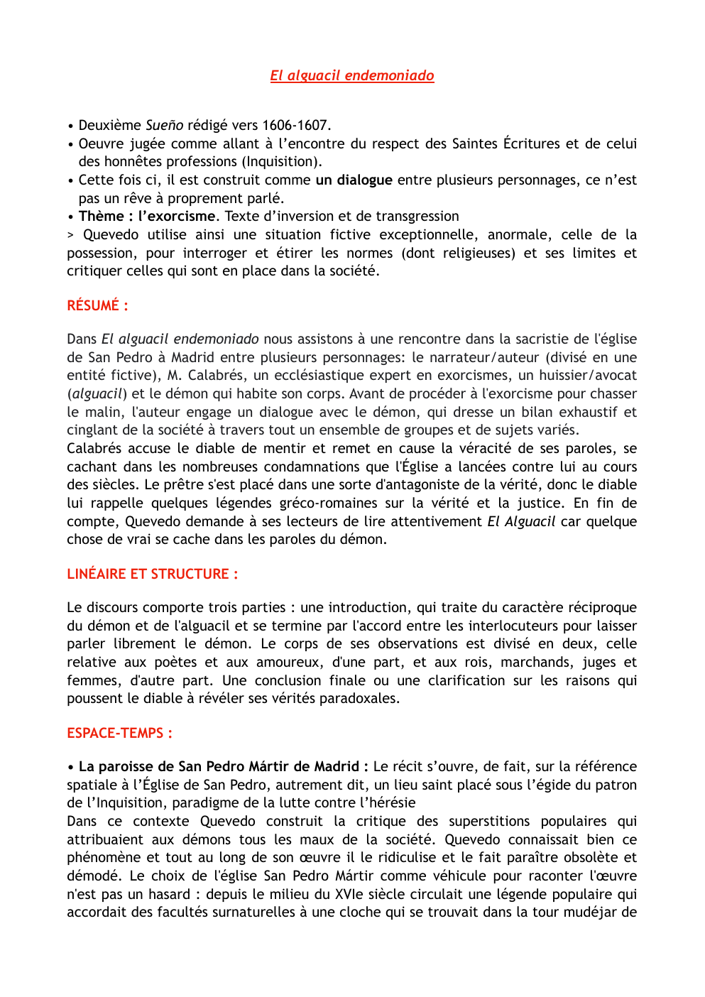 Prévisualisation du document Analyse El alguacil endemoniadio - Francisco de Quevedo, Suenos