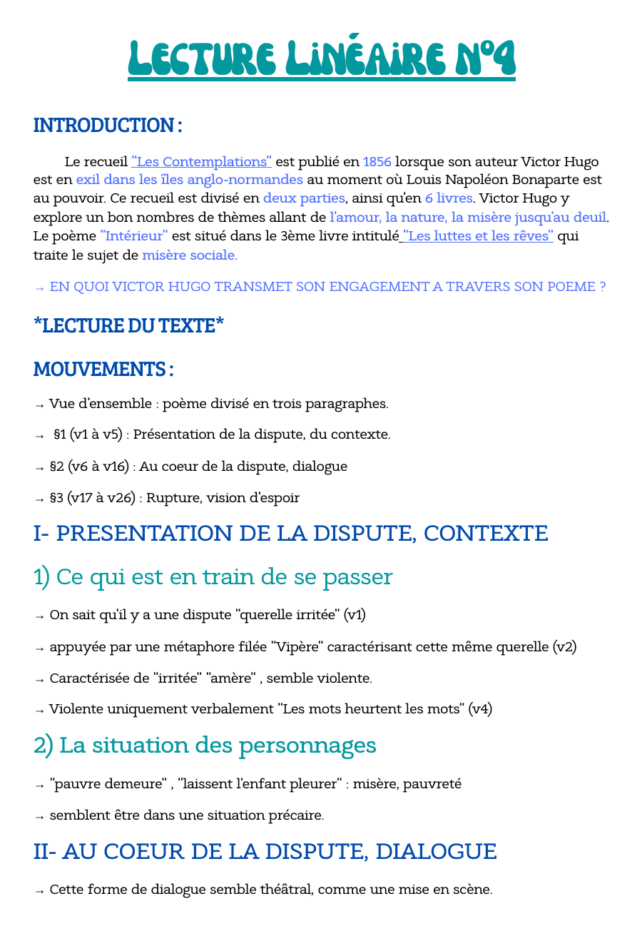 Prévisualisation du document ANALYSE INTERIEUR Victor Hugo