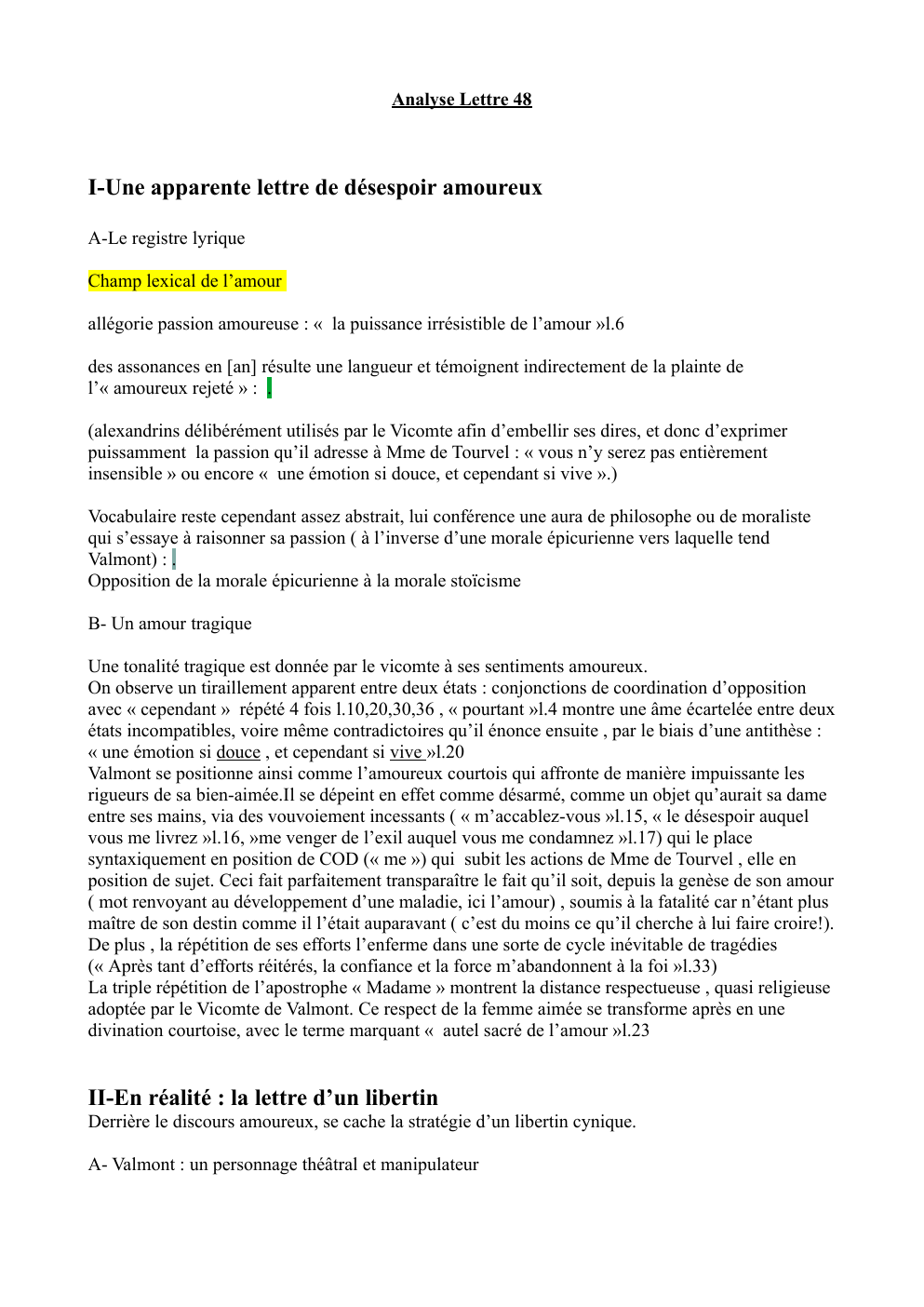 Prévisualisation du document Analyse Lettre 48 les Liaisons dangereuses