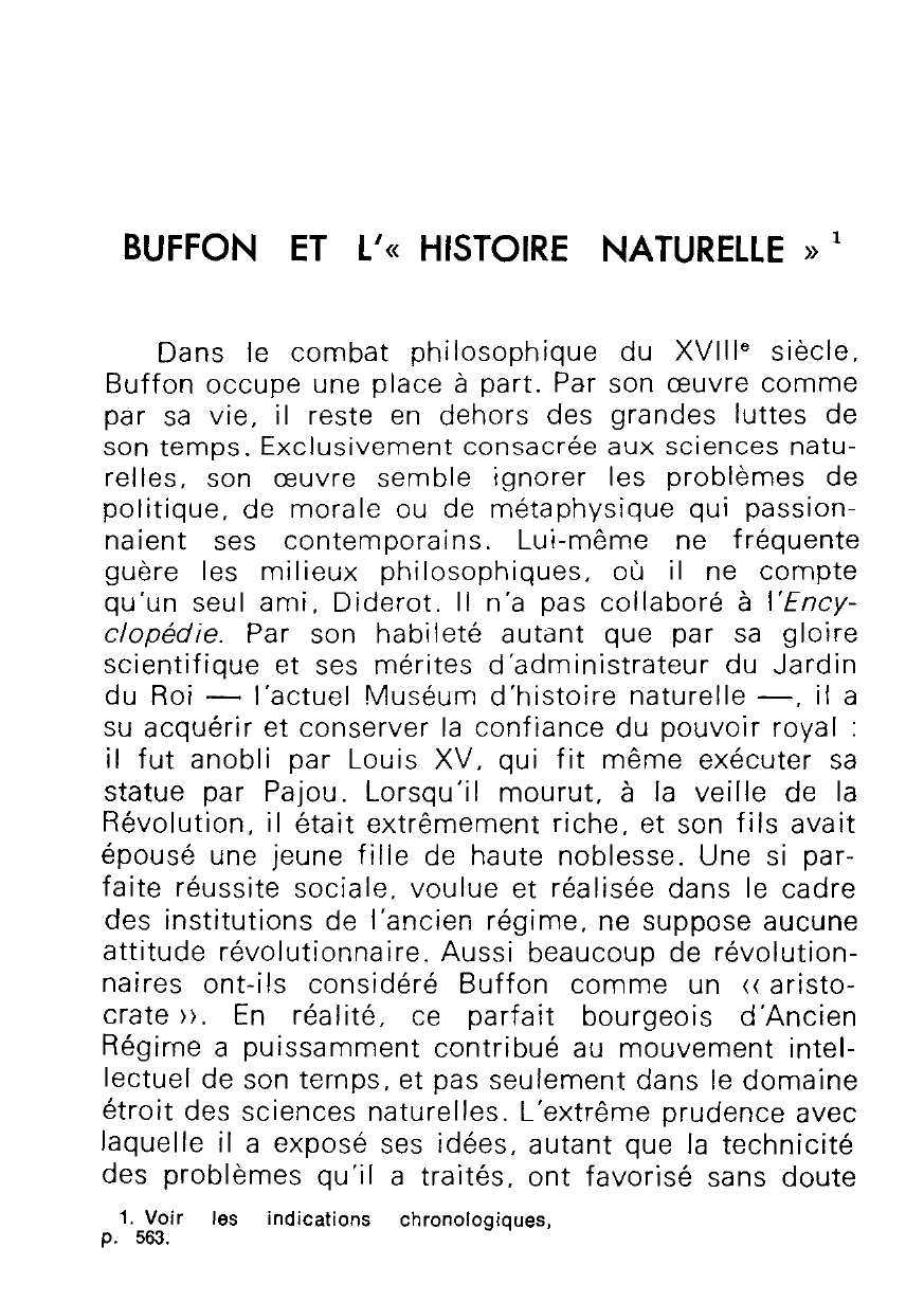 Prévisualisation du document Analyse: « L'Histoire naturelle » de Buffon