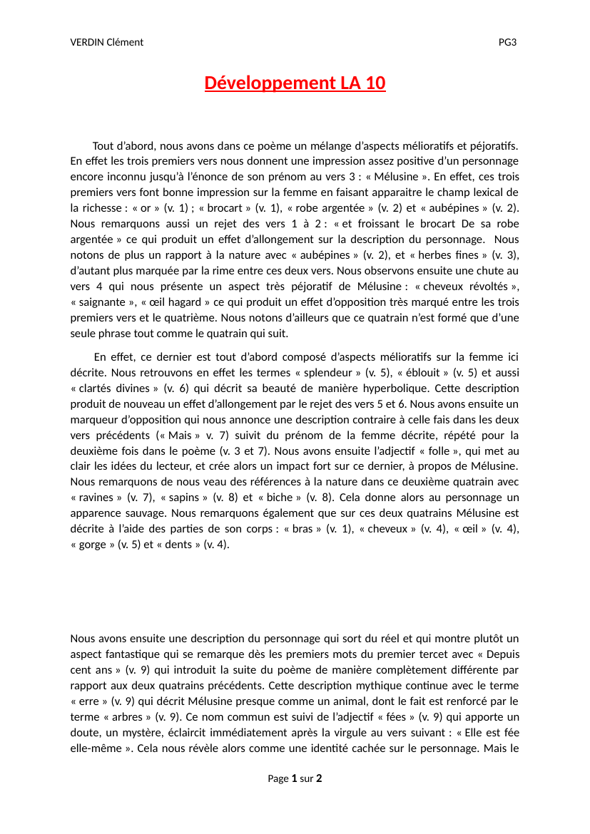 Prévisualisation du document Analyse linéaire Mélusine Jean Lorrain