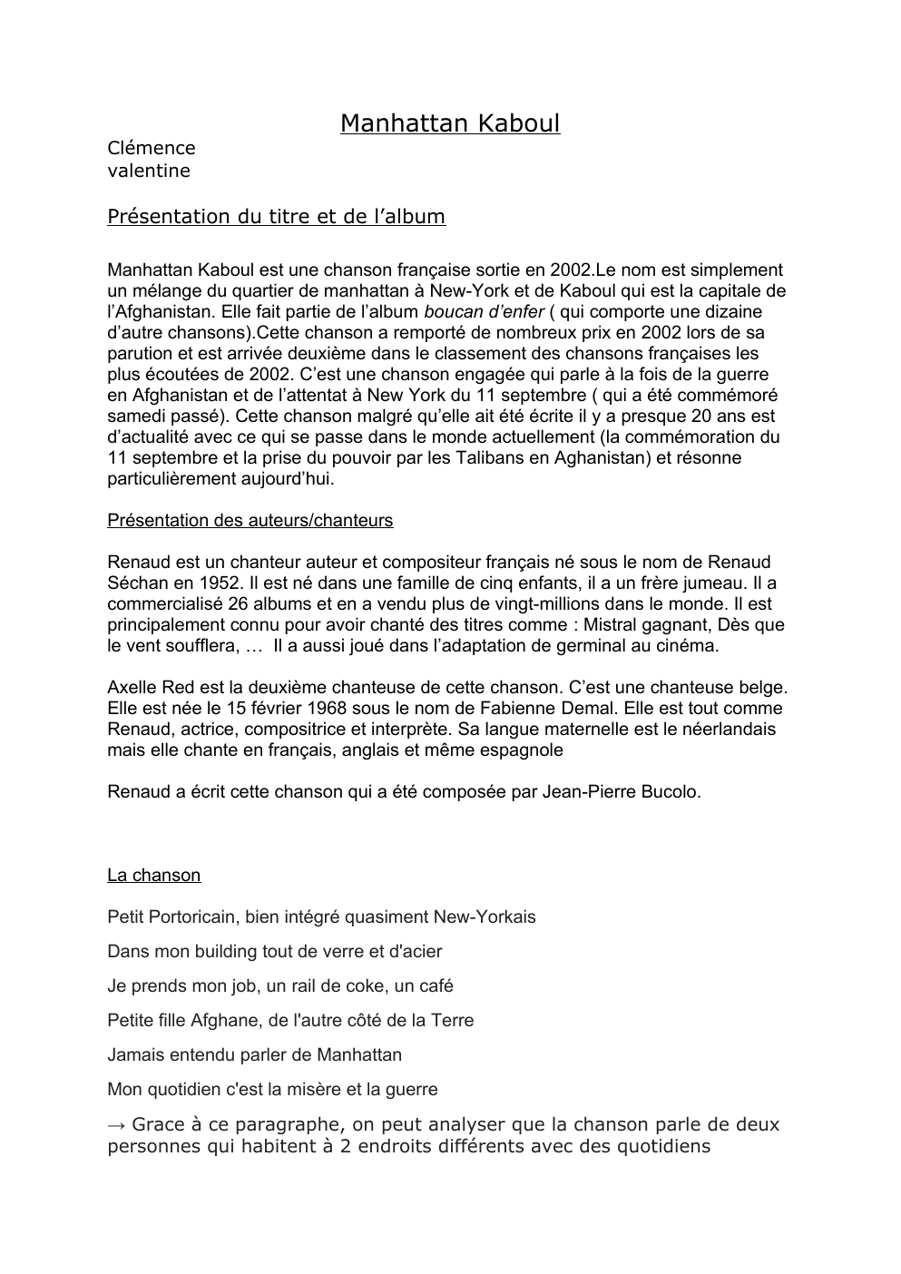 Prévisualisation du document analyse manhattan kaboul