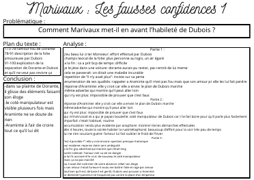 Prévisualisation du document Analyses linéaire Comment Marivaux met-il en avant l’habileté de Dubois ?