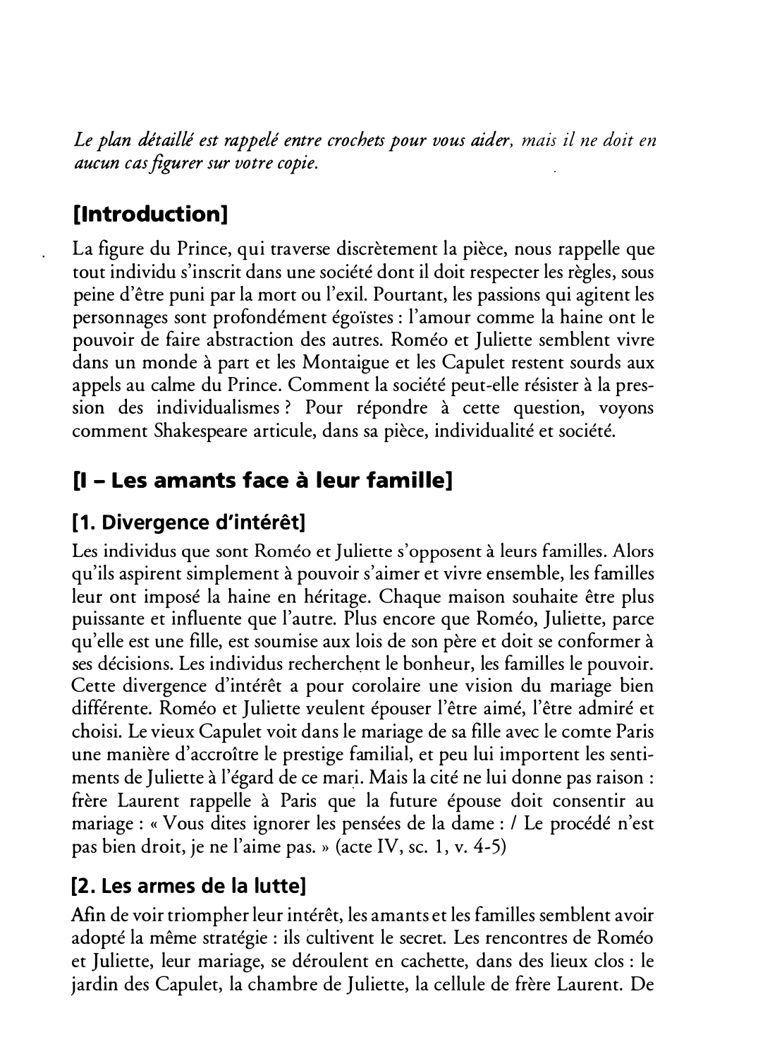 Prévisualisation du document Analysez les rapports entre individualité et société dans Roméo et Juliette