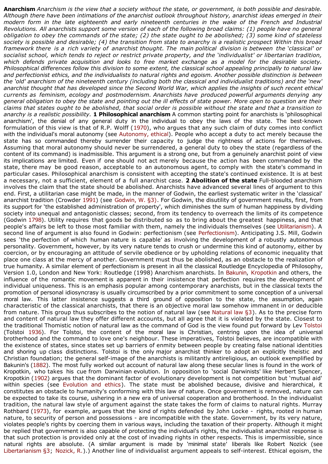 Prévisualisation du document Anarchism