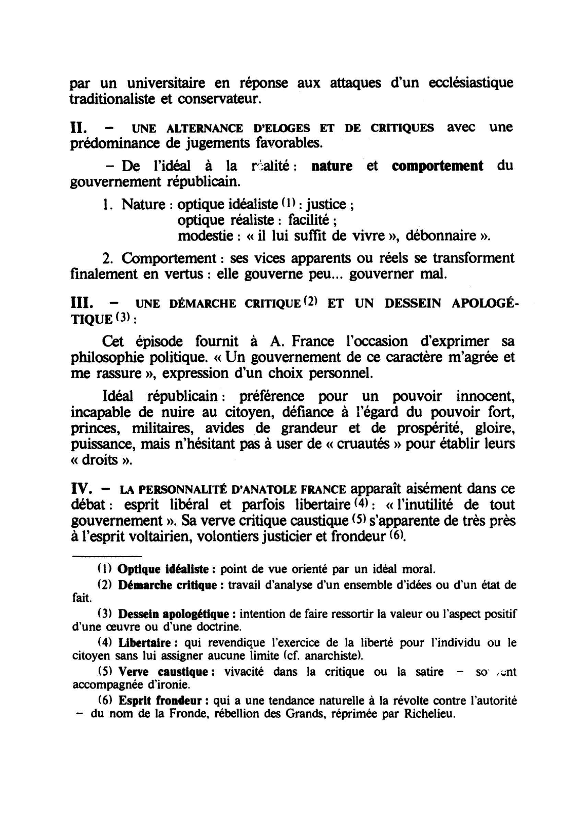 Prévisualisation du document ANATOLE FRANCE: L'Orme du Mail (chap. XIII) : M. BERGERET ET LA RÉPUBLIQUE