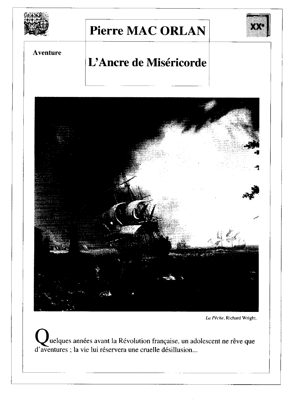 Prévisualisation du document ANCRE DE MISÉRICORDE (L') de Mac Orlan