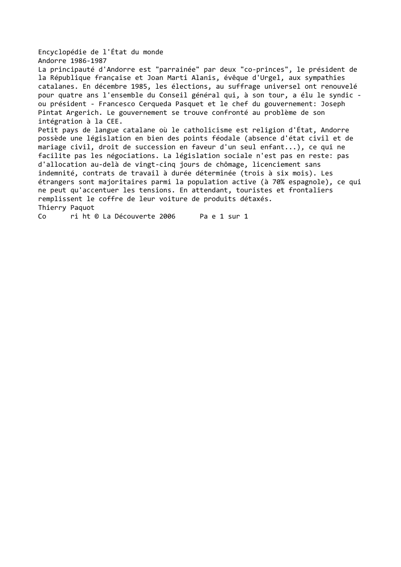 Prévisualisation du document Andorre 1986-1987