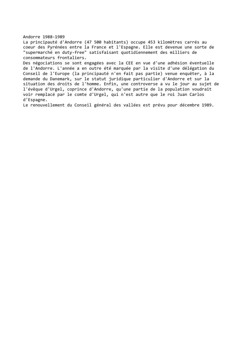 Prévisualisation du document Andorre 1988-1989