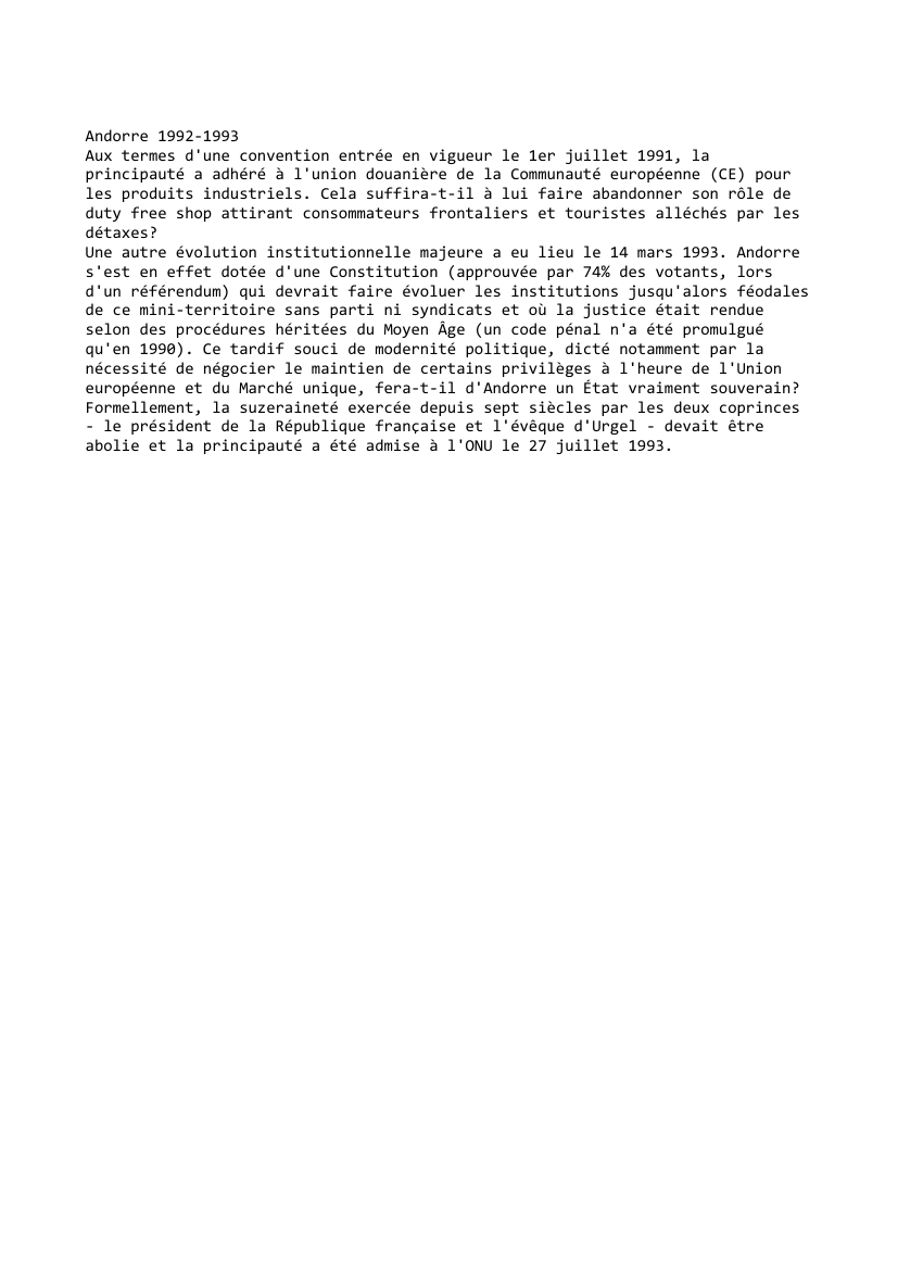 Prévisualisation du document Andorre 1992-1993