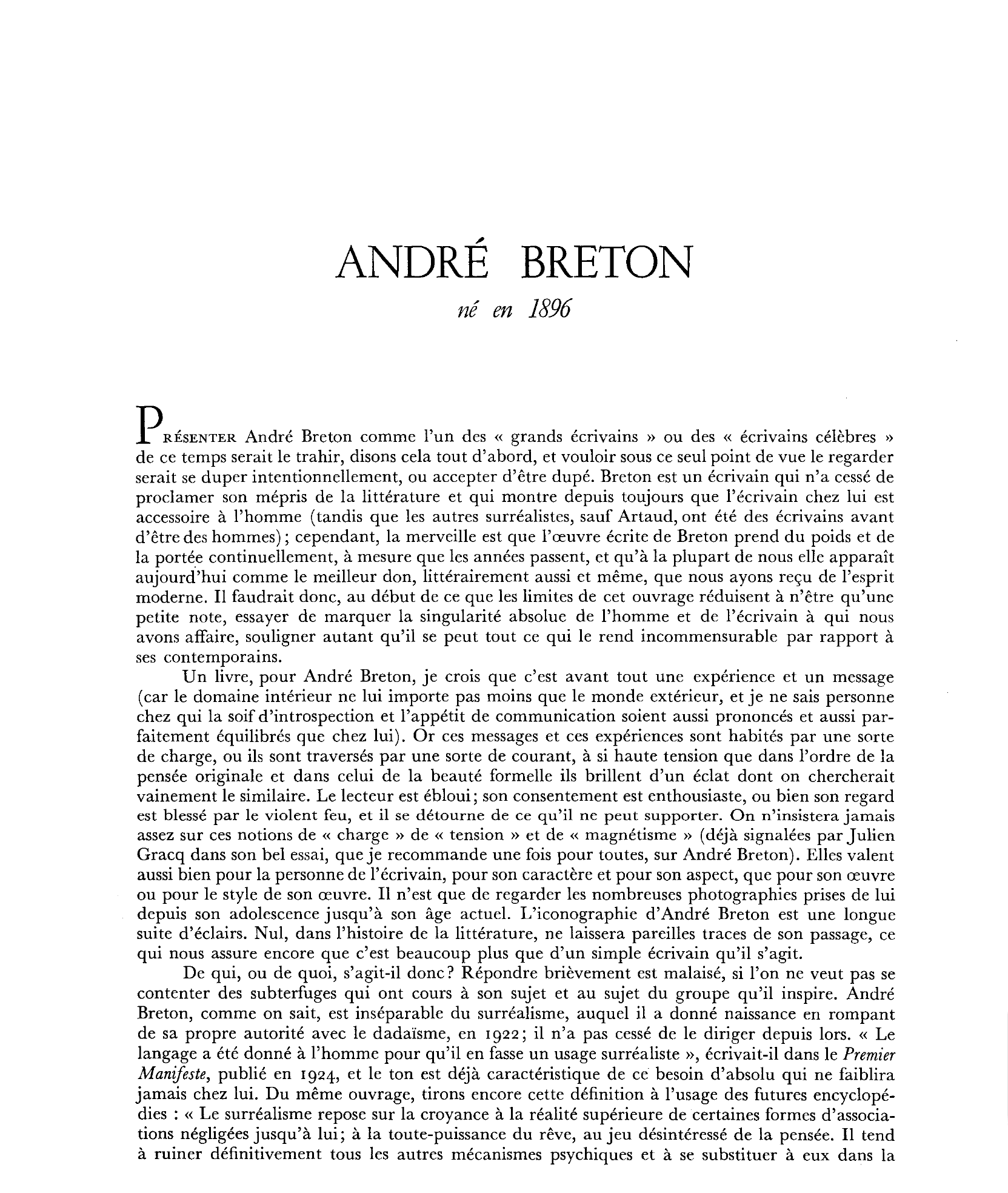 Prévisualisation du document André Breton