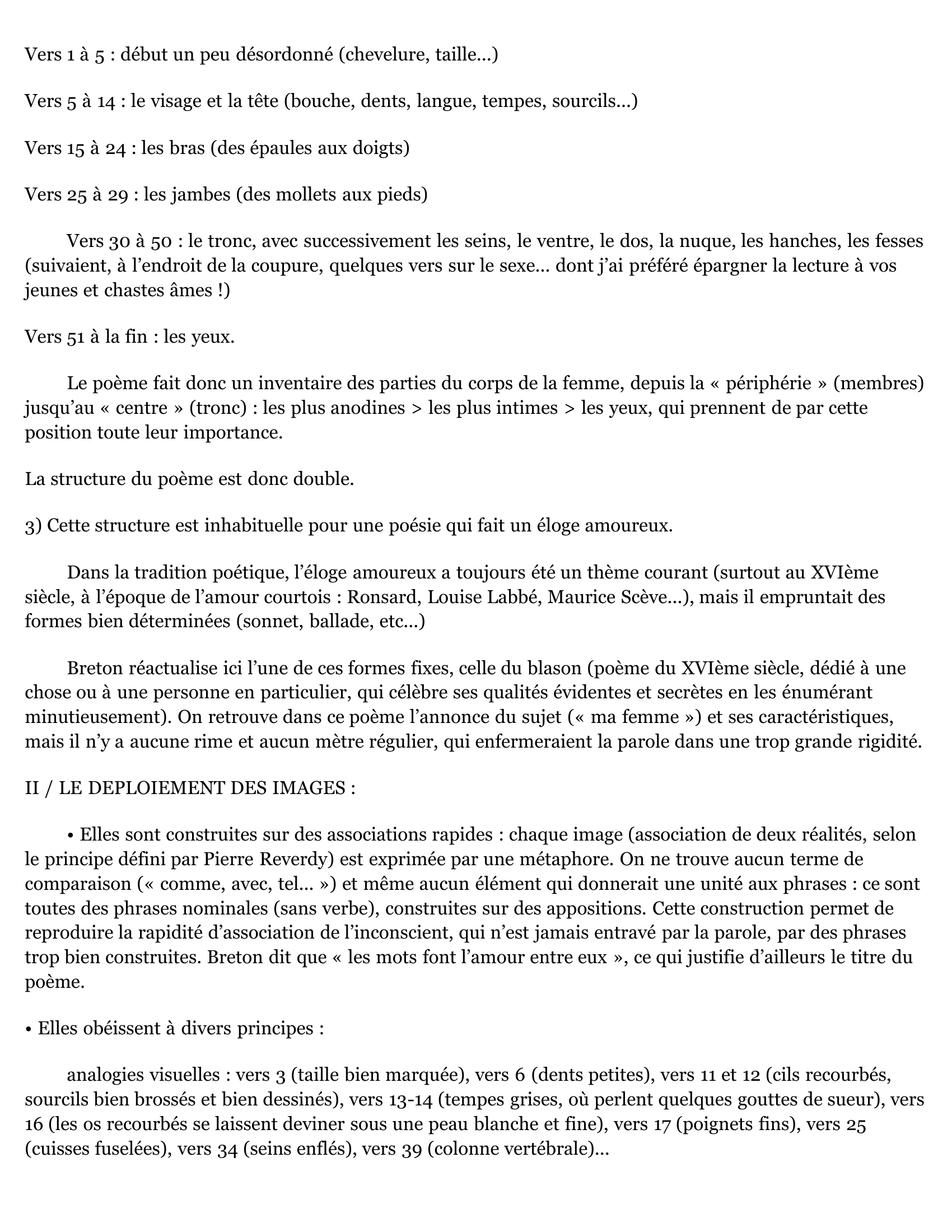 Prévisualisation du document André BRETON, « L’Union libre» - Lecture méthodique.