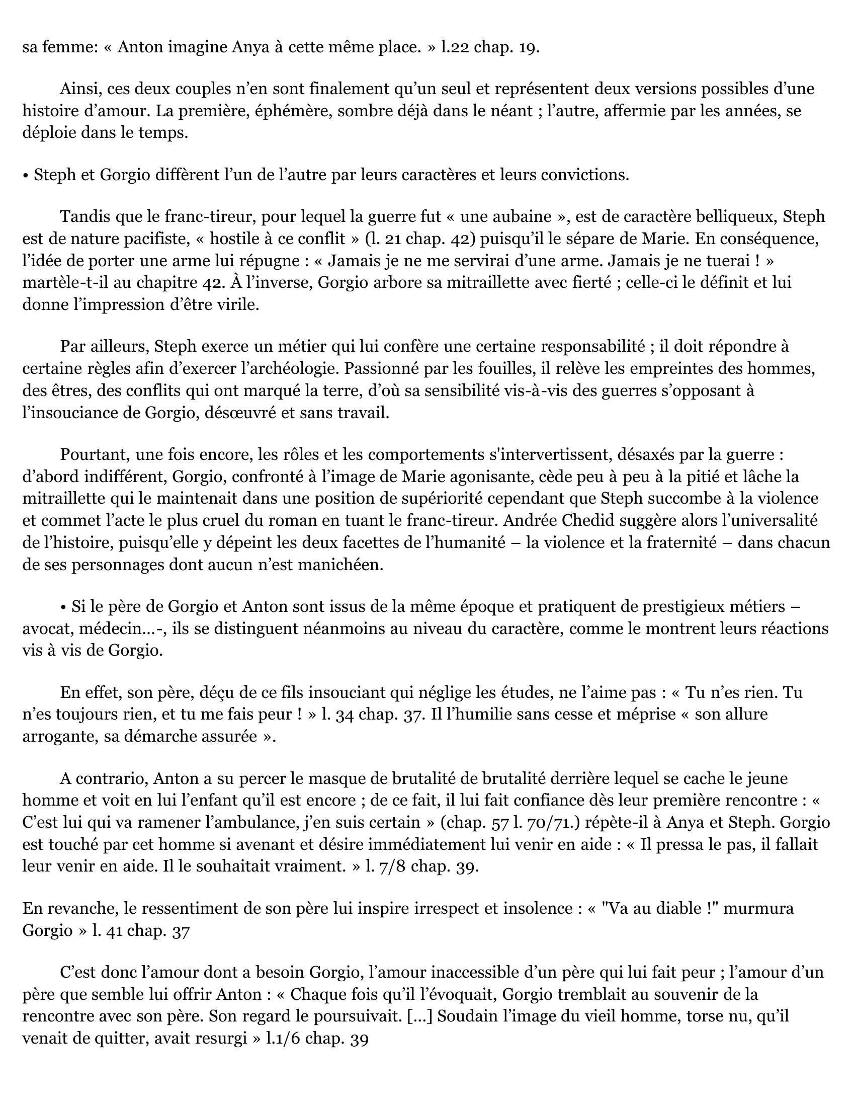 Prévisualisation du document André Chedid, Le Message: Des Personnages En Miroir