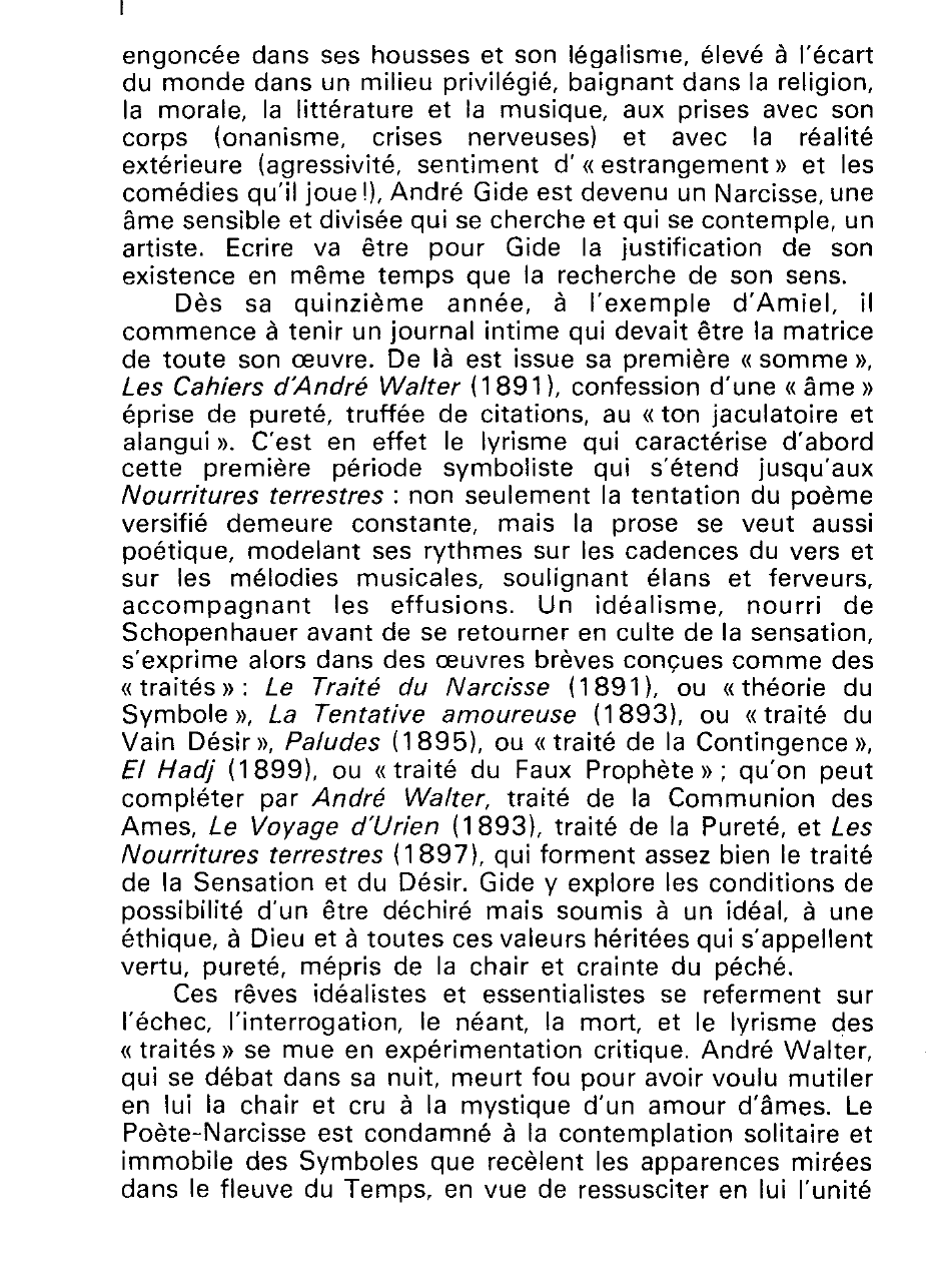 Prévisualisation du document André Gide jusqu'en 1914 (histoire littéraire)