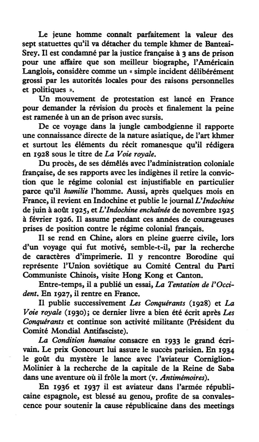 Prévisualisation du document André Malraux