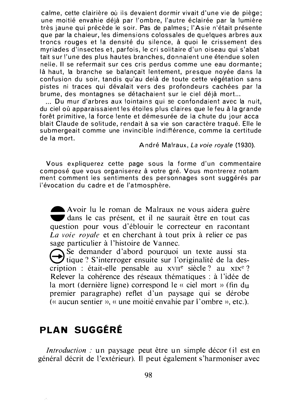 Prévisualisation du document André Malraux, La voie royale (1930). Commentaire