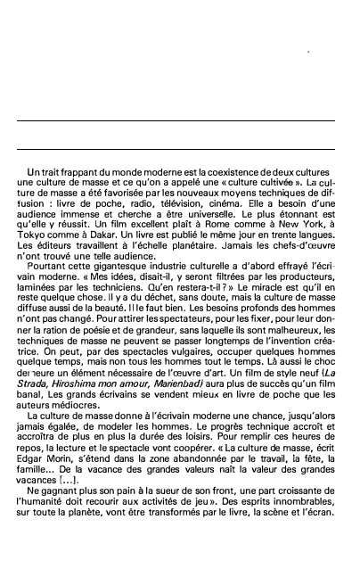 Prévisualisation du document André Maurois (1886-1967), Soixante ans de ma vie littéraire.