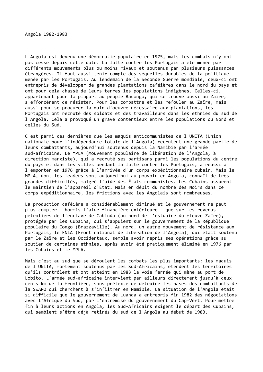 Prévisualisation du document Angola 1982-1983