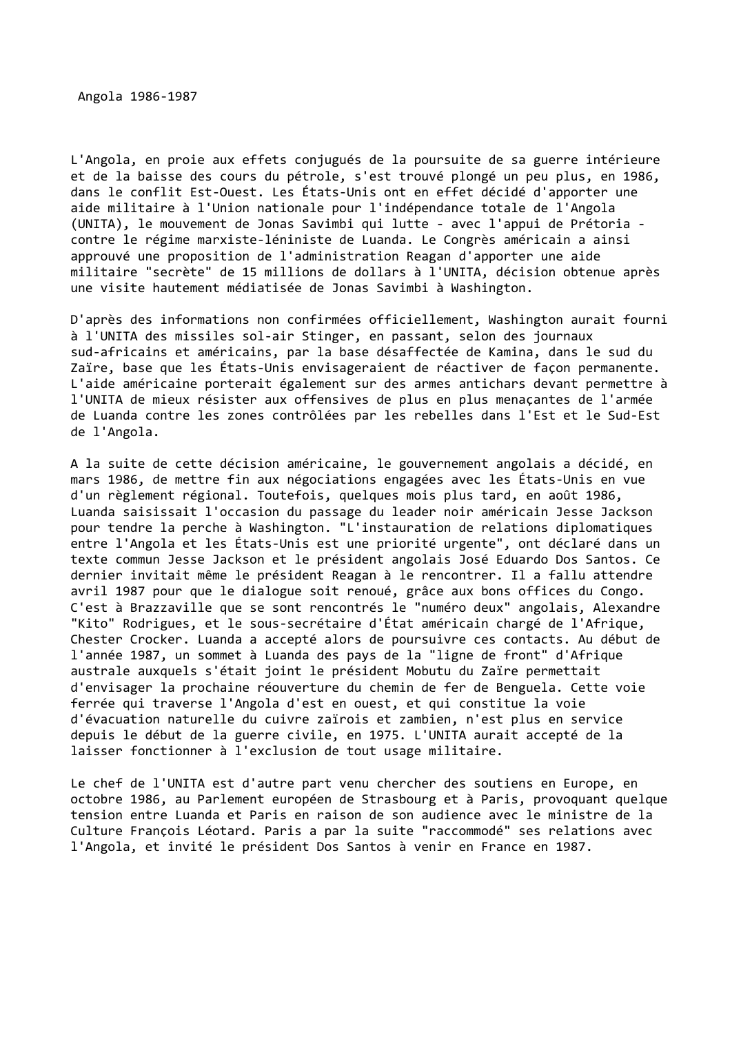 Prévisualisation du document Angola 1986-1987
