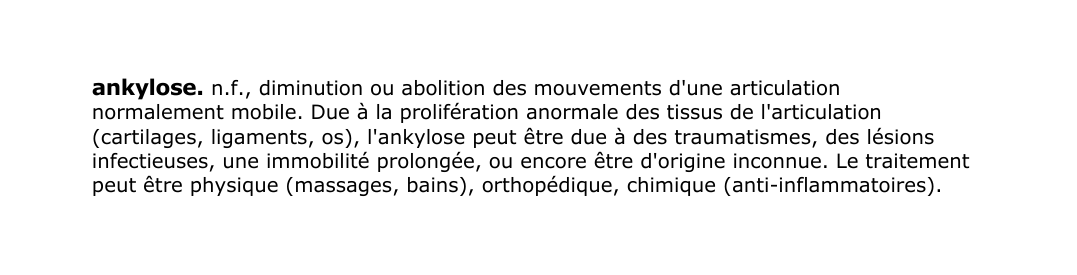 Prévisualisation du document ankylose.