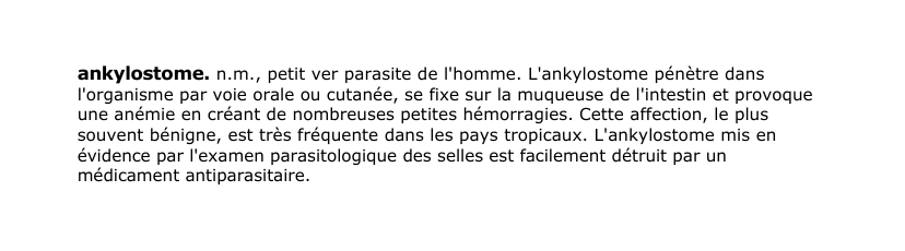 Prévisualisation du document ankylostome.