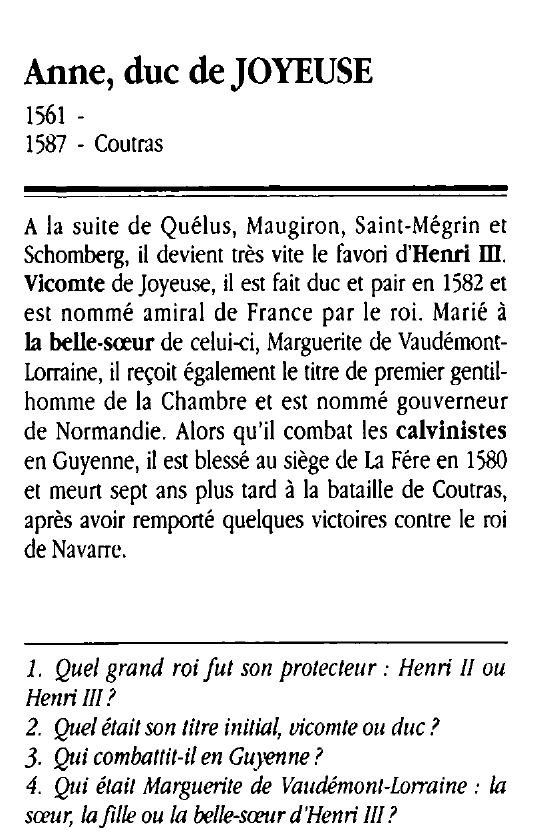 Prévisualisation du document Anne, duc de JOYEUSE