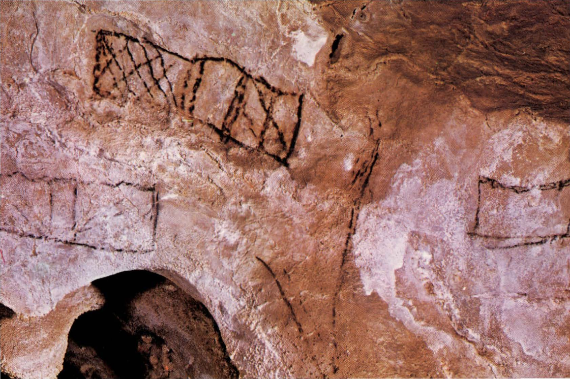 Prévisualisation du document ANONYME:
Espagne, Puente Viesgo
Signes
Grotte des cheminées (analyse du tableau).