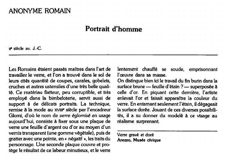 Prévisualisation du document ANONYME ROMAIN:Portrait d'homme.
