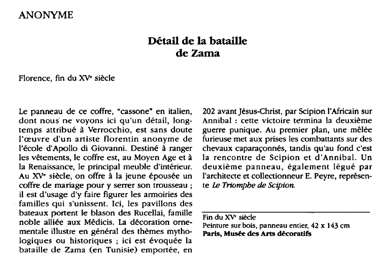 Prévisualisation du document ANONYME:Détail de la bataillede Zama  (analyse du tableau).