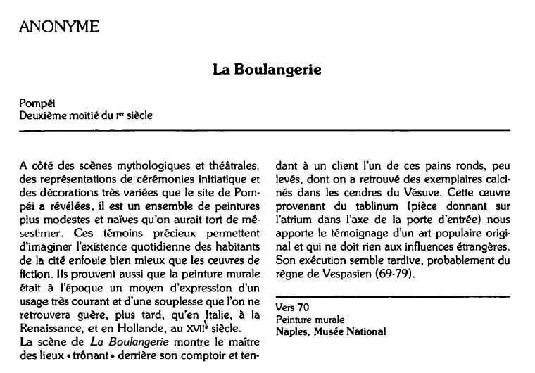 Prévisualisation du document ANONYME:La Boulangerie.