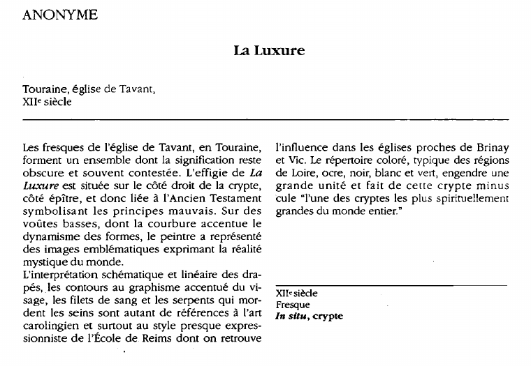 Prévisualisation du document ANONYME:La Luxure.